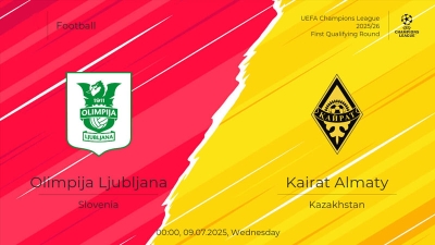 Nhận định O. Ljubljana vs Kairat Almaty, 00h00 ngày 09/07 - Vòng loại C1