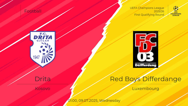Nhận định Drita vs Differdange, 01h00 ngày 09/07 - Vòng loại C1